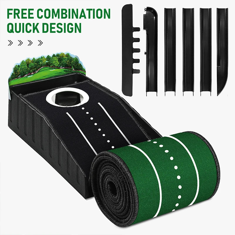 Golf Indoor Putting Mat Carpet Mini Putting Ball Pad Practice Mat