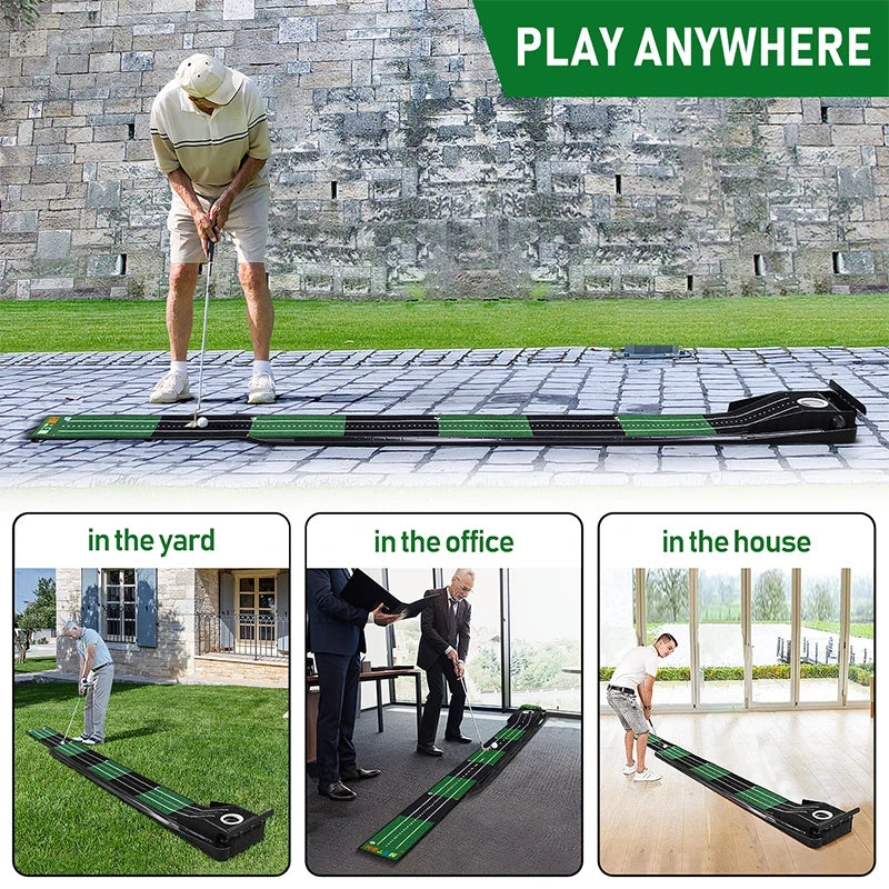 Golf Indoor Putting Mat Carpet Mini Putting Ball Pad Practice Mat